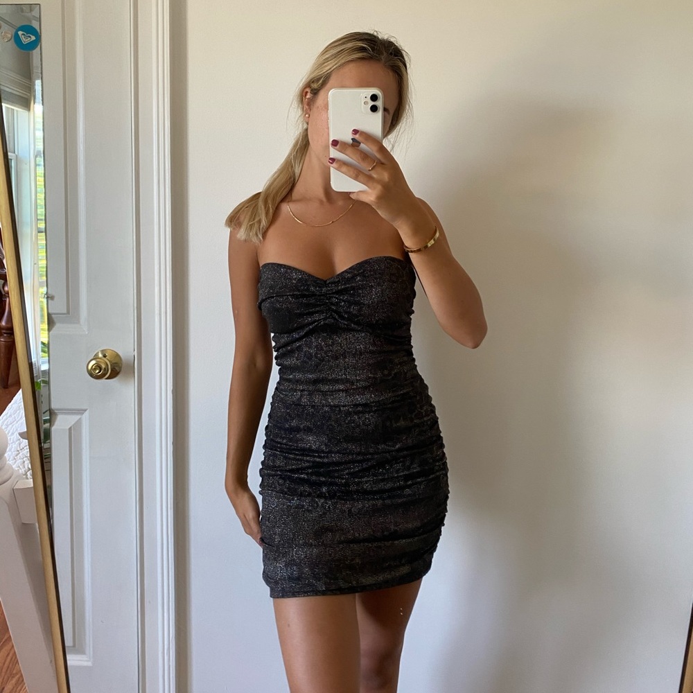 Black bodycon with cage back